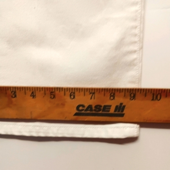 White Western Boot Cut Mid Rise Tag 27 Measure 30 Embroidered Pocket Rodeo Queen - Picture 12 of 12